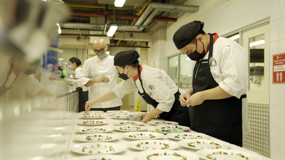 Taylor's Advanced Diploma in Patisserie and Gastronomic Cuisine students, slated to start their internships in Michelin Star restaurants in June, prepared a Raya meal for the orphanage children.