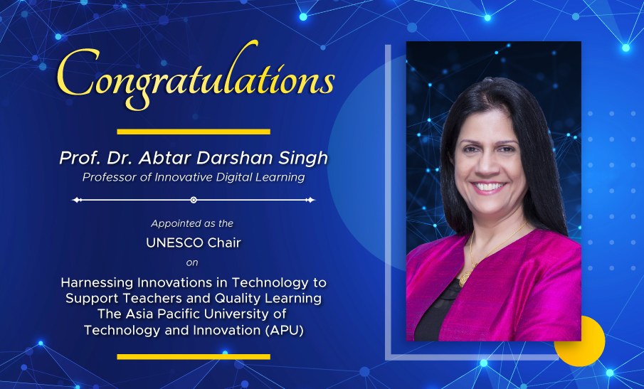 Prof. Dr. Abtar Darshan Singh, first academic to chair a prestigious position in UNESCO.