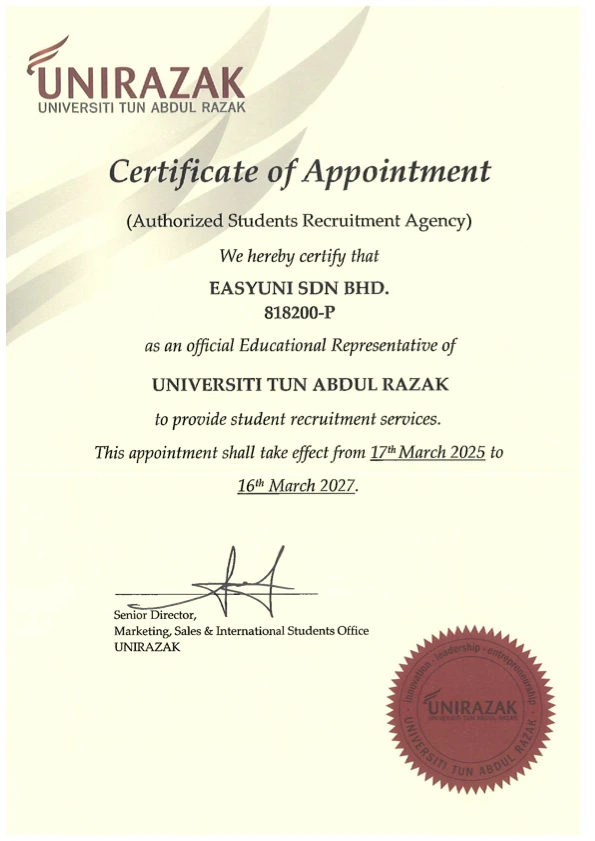 Mahsa's Partnership Certificate